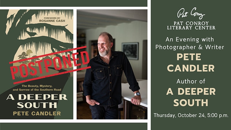 evening with Pete Candler postponed